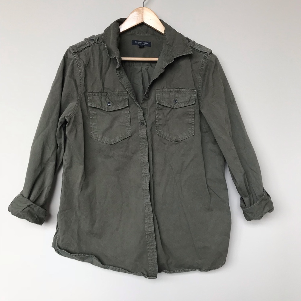 BR Army Green Button Down/Jacket